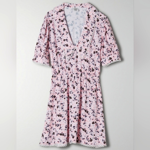 Aritzia Sunday Best Aki Short Sleeve Floral Dress - Picture 1 of 14